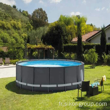 Piscine personnalisée en usine Adultes et enfants Cadre métallique au-dessus du sol